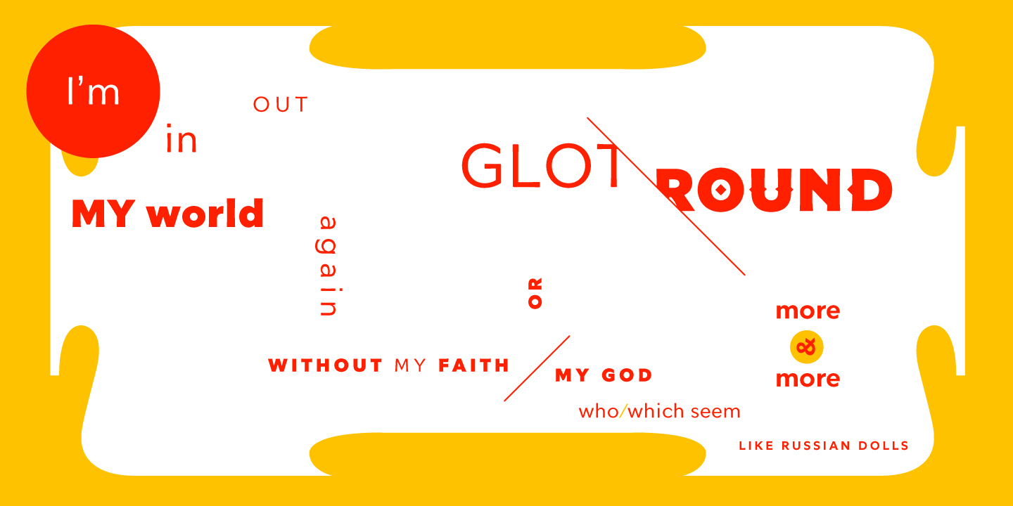 Glot Round Italic Font preview